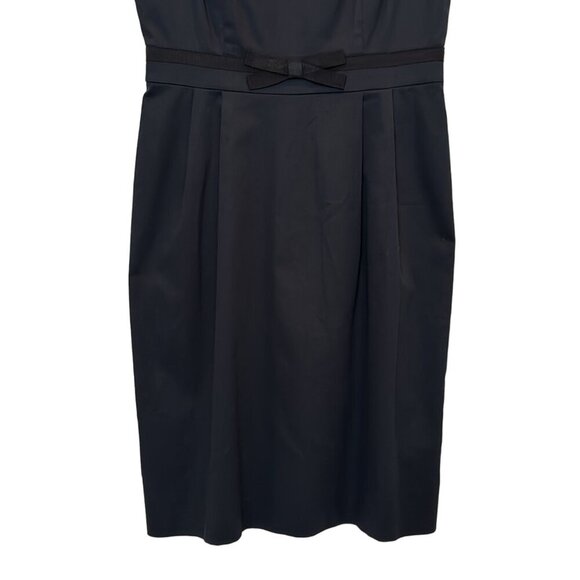 Kate Spade Black Sleeveless Bow Waist Sheath Dress Size 4 - Picture 5 of 9